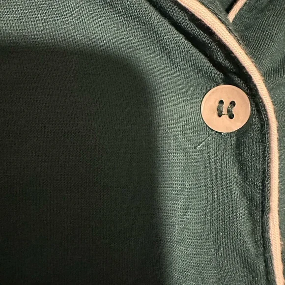 Eberjey Green Tencel Modal Long Sleeve Sleep Shirt - Picture 13 of 16